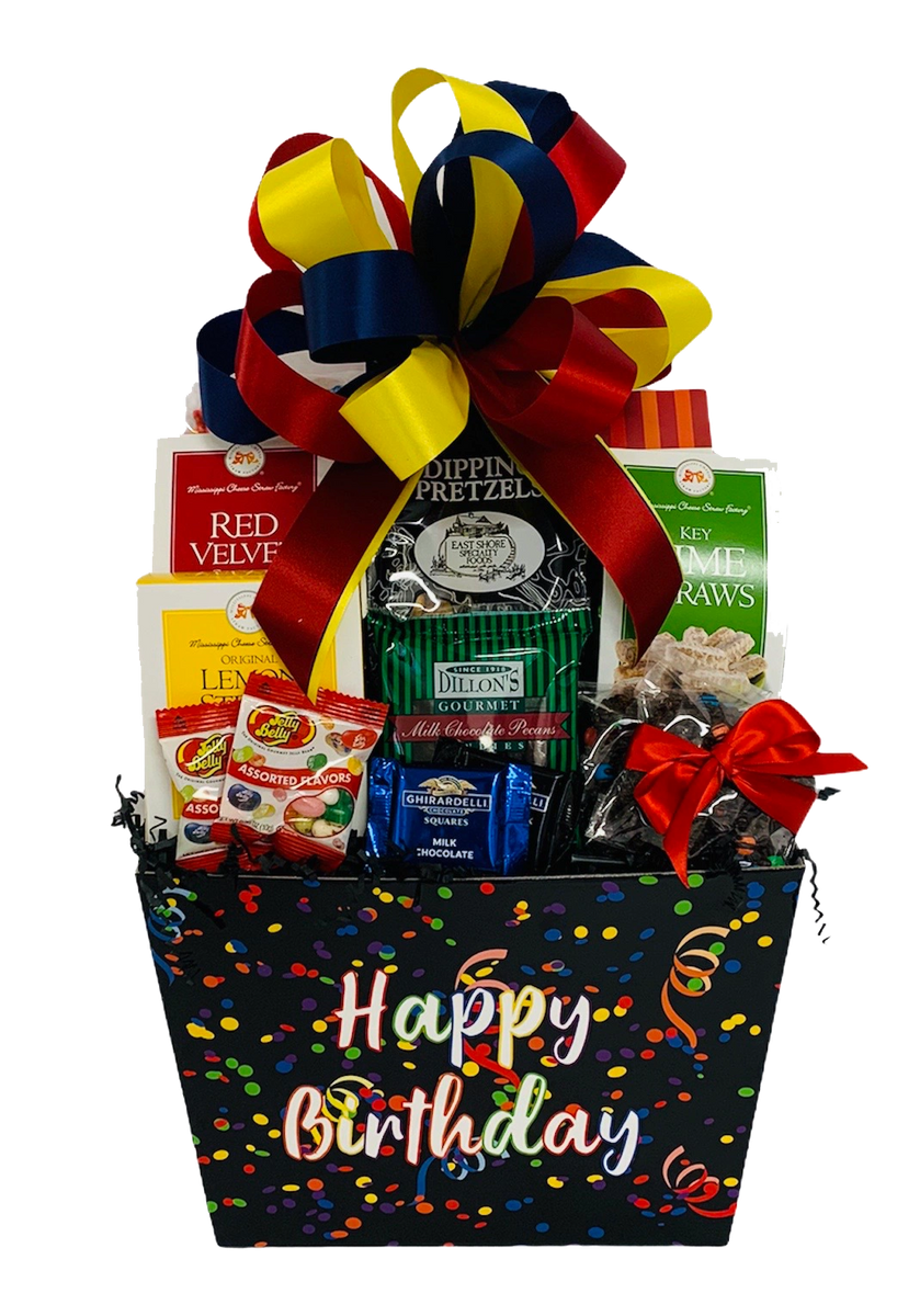 Happy Birthday Confetti Gift Basket
